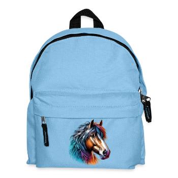 Pferd - Kinder Rucksack - Hellblau - Vorne
