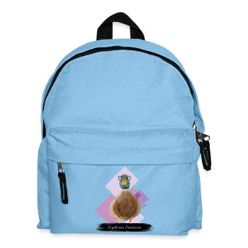 JvG Ente "A geborena Entetainer" - Kinder Rucksack - Hellblau - Vorne