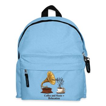 Coffee and Music = Relaxation - Kinder Rucksack - Hellblau - Vorne