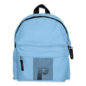 Letter P, name, the letter P - Kids' Backpack - light blue - Front