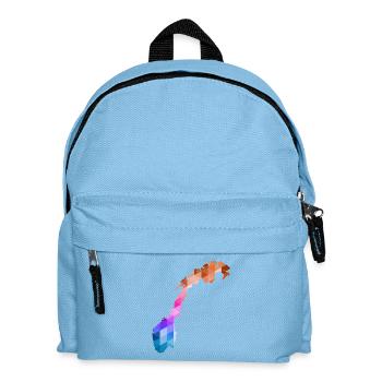 Norway - Norge - Norwegen - Flagge - Skandinavien - Kinder Rucksack - Hellblau - Vorne