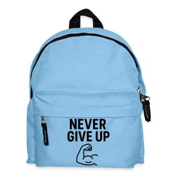 Nie Aufgeben Kraftarm - Kinder Rucksack - Hellblau - Vorne