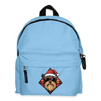 Un grand danois avec des lunettes de soleil - Sac à dos Enfant - bleu clair - Devant