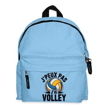 Je peux pas j ai Volley Humour cadeau - Sac à dos Enfant - bleu clair - Devant