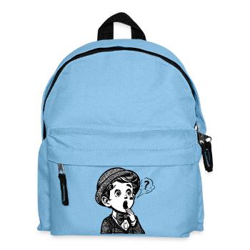 erwundertes Kind - surprised child - Kids' Backpack - light blue - Front
