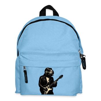 Tyranno Rocker Dino Guitarist - Kids' Backpack - light blue - Front
