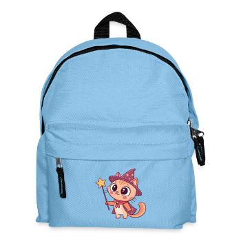 Pastell-Magier-Kätzchen - Kinder Rucksack - Hellblau - Vorne