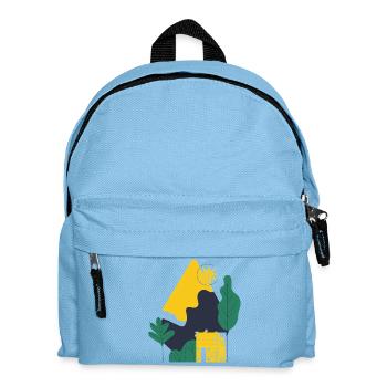 Abstract Desert Landscape - Kids' Backpack - light blue - Front