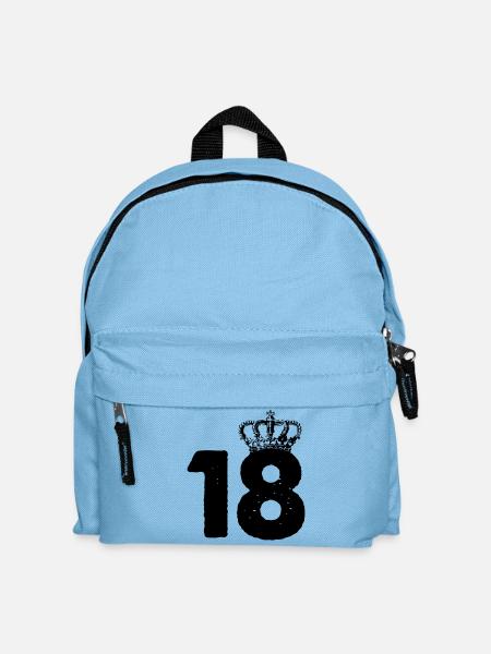 18 Krone - Kinder Rucksack - Hellblau