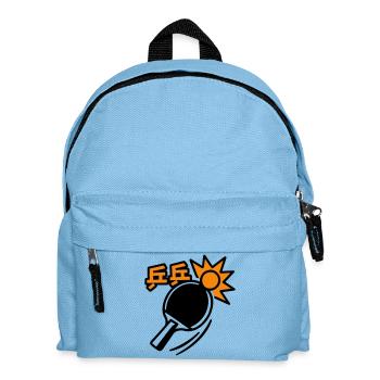 Tischtennisschläger – Tischtennis - Kinder Rucksack - Hellblau - Vorne