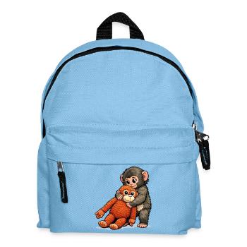 Bébé Singe Coup de Poing - Sac à dos Enfant - bleu clair - Devant