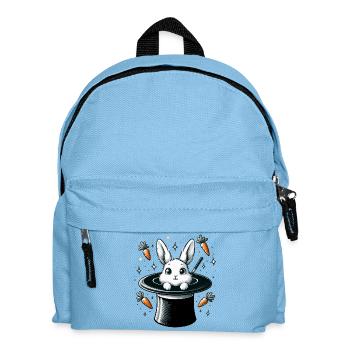 Un lapin magique du chapeau magique - Sac à dos Enfant - bleu clair - Devant