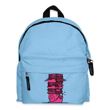 Snail Files Office Colorful - Kids' Backpack - light blue - Front