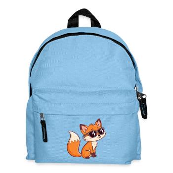 Fox Stylish Dark Glasses - Kinder Rucksack - Hellblau - Vorne