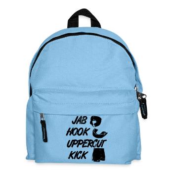 Kickboxer Techniques - Kids' Backpack - light blue - Front