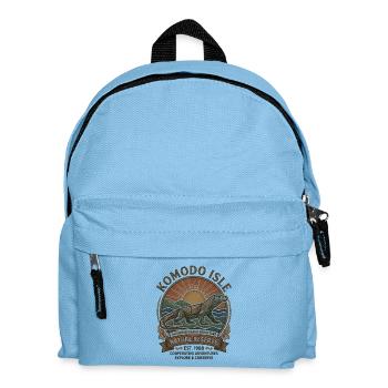Komodowaran-Abenteuer – Indonesien-Vintage - Kinder Rucksack - Hellblau - Vorne