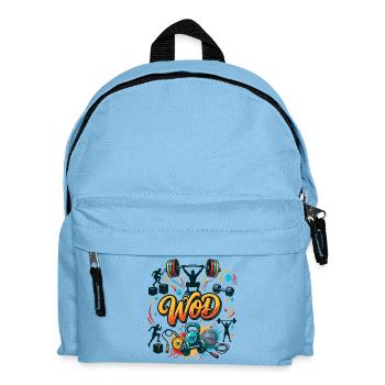 WOD Fitness Bodybuilding Workout Cross Sport Gym - Kids' Backpack - light blue - Front