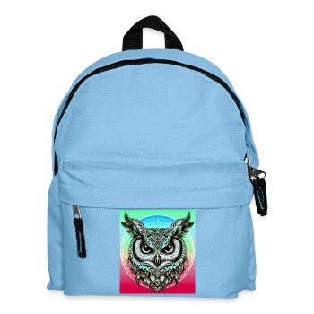 hibou - Sac à dos Enfant - bleu clair - Devant