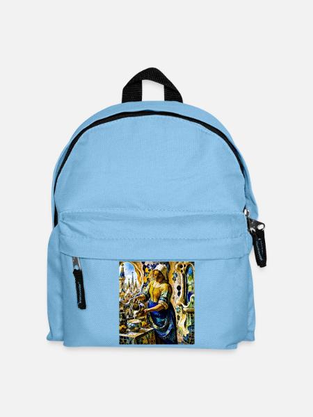 Mosaik - Kinder Rucksack - Hellblau
