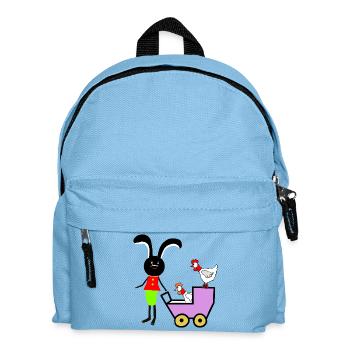Enfants de Pâques Lapins Lapins - Sac à dos Enfant - bleu clair - Devant