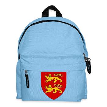 Blason héraldique de la Normandie - Sac à dos Enfant - bleu clair - Devant