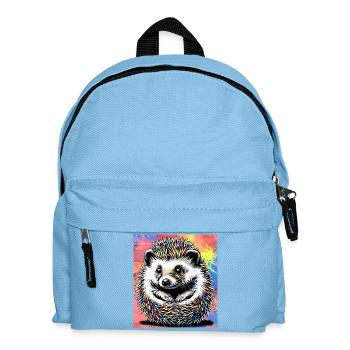 Igel - Kinder Rucksack - Hellblau - Vorne