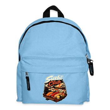 Club de sushi design de la cuisine japonaise - Sac à dos Enfant - bleu clair - Devant