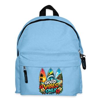 Surf Sun Repead, Aloha Vibes - Kids' Backpack - light blue - Front
