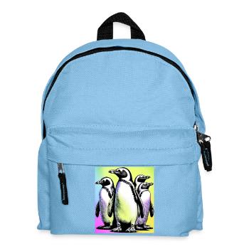 Penguin Penguins - Kids' Backpack - light blue - Front