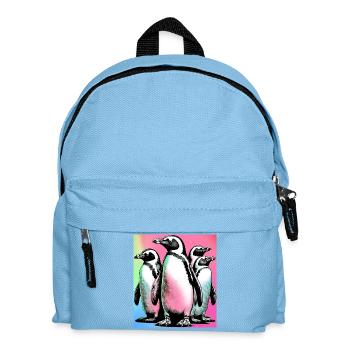 Penguin Penguins - Kids' Backpack - light blue - Front