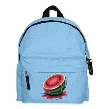 juicy halved watermelon with dripping - Kids' Backpack - light blue - Front