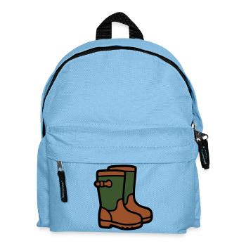 Rubber boots Gardening Muddy weather Rain - Kids' Backpack - light blue - Front