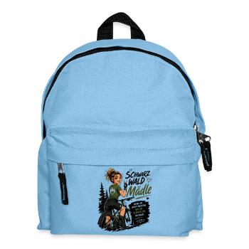 Schwarz Wald Mädel Bike - Kinder Rucksack - Hellblau - Vorne