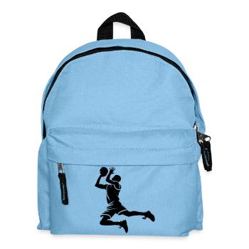 Basketball Silhouette - Kids' Backpack - light blue - Front