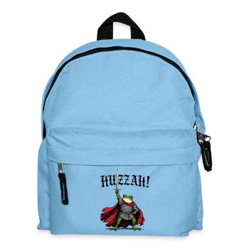 Huzzah Medieval Frog Knight - Kids' Backpack - light blue - Front