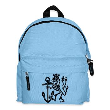 Löwe_black - Kids' Backpack - light blue - Front