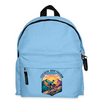 Bikepacking Mountain Ridge Cycling - Kids' Backpack - light blue - Front