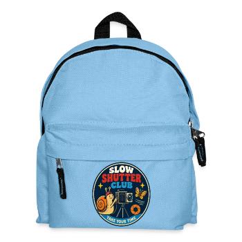 Slow Shutter Club for Photography Fans - Kids' Backpack - light blue - Front