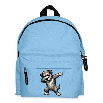 Dabbing Irish Wolfhound - Kids' Backpack - light blue - Front