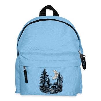 Mystischer Wald - Kinder Rucksack - Hellblau - Vorne