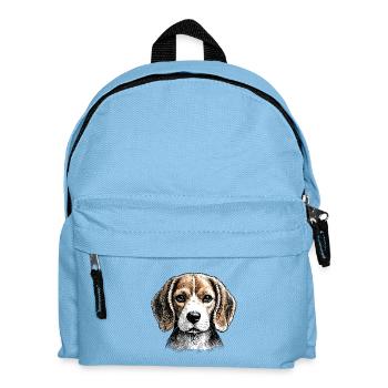 Beagle Line Portrait - Kinder Rucksack - Hellblau - Vorne