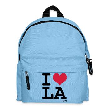 j'aime la - los angeles par wam - Sac à dos Enfant - bleu clair - Devant