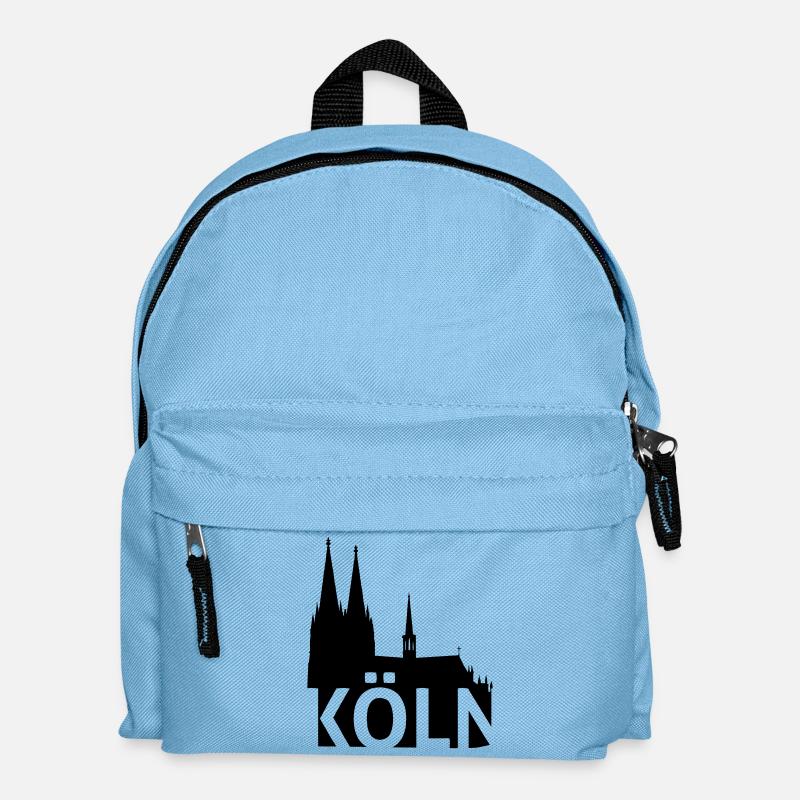 Kölner Dom - Kinder Rucksack - Hellblau
