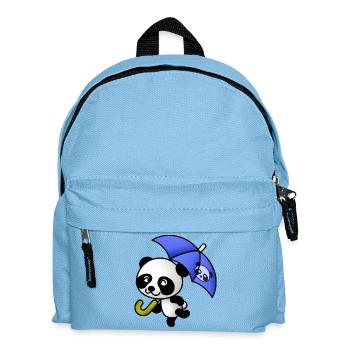 Panda doux avec Umbrella - Sac à dos Enfant - bleu clair - Devant