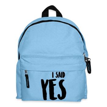I SAID YES / ICH HABE JA GESAGT - Kinder Rucksack - Hellblau - Vorne