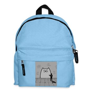 Sleepy Cat - Kids' Backpack - light blue - Front