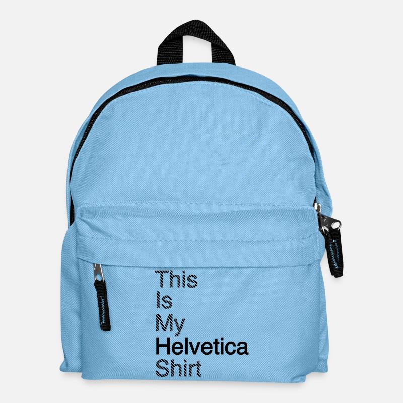 Typografie Shirt Grafikdesign Geschenkindee - Kinder Rucksack - Hellblau