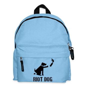riot dog - Kids' Backpack - light blue - Front
