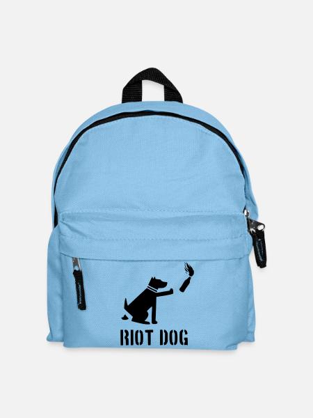 riot dog - Kids' Backpack - light blue