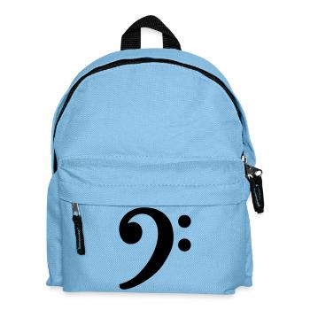 Clef (Bass) Bass Clef - Kids' Backpack - light blue - Front